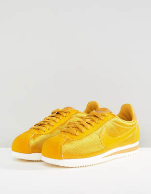 nike cortez yellow