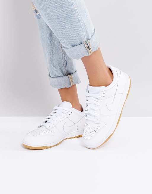 nike womens dunk low next nature white cream
