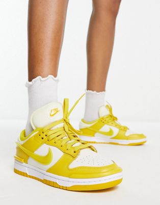 Dunk Twist low trainers in vivid sulphur and coconut milk