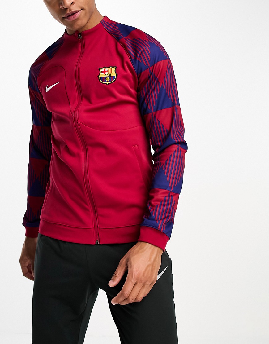Nike Football F. C. Barcelona Anthem jacket in red