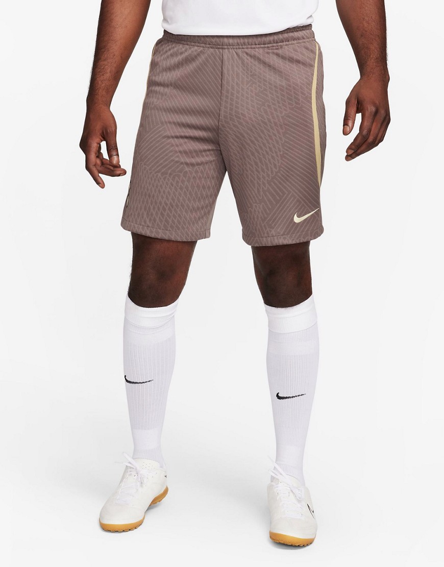 Nike Football Tottenham Hotspur FC Strike Dri-FIT shorts in brown