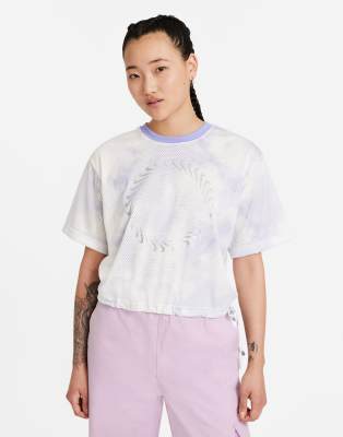 Nike Icon Clash mesh tie dye t-shirt in purple - Click1Get2 Half Price