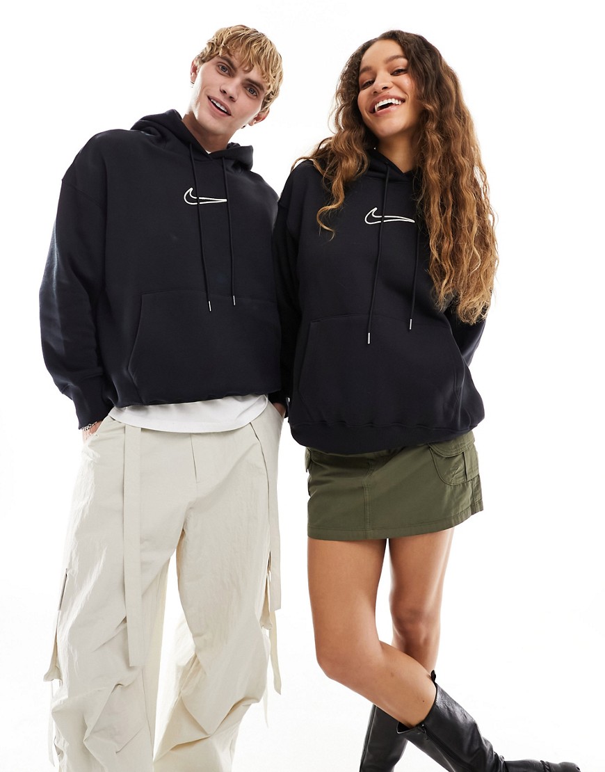 Nike Midi Swoosh unisex hoodie in black