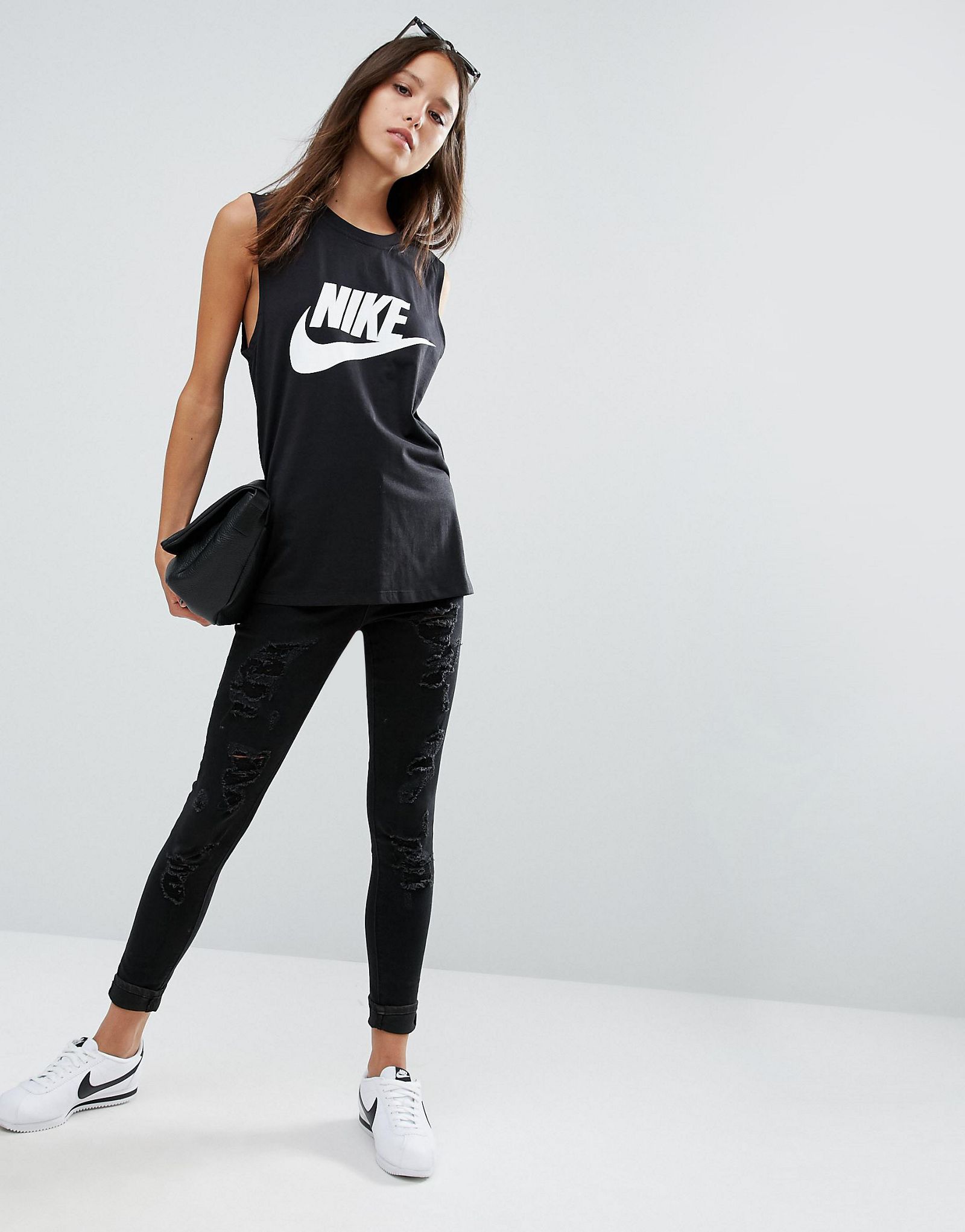 Nike Muscle Tank Singlet With Large Signal Logo