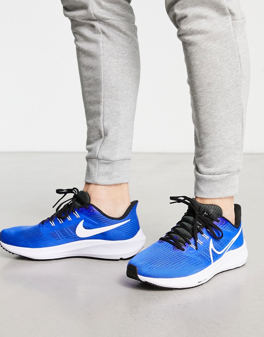 Nike Running Air Zoom Pegasus 39 trainers in blue and white-Black