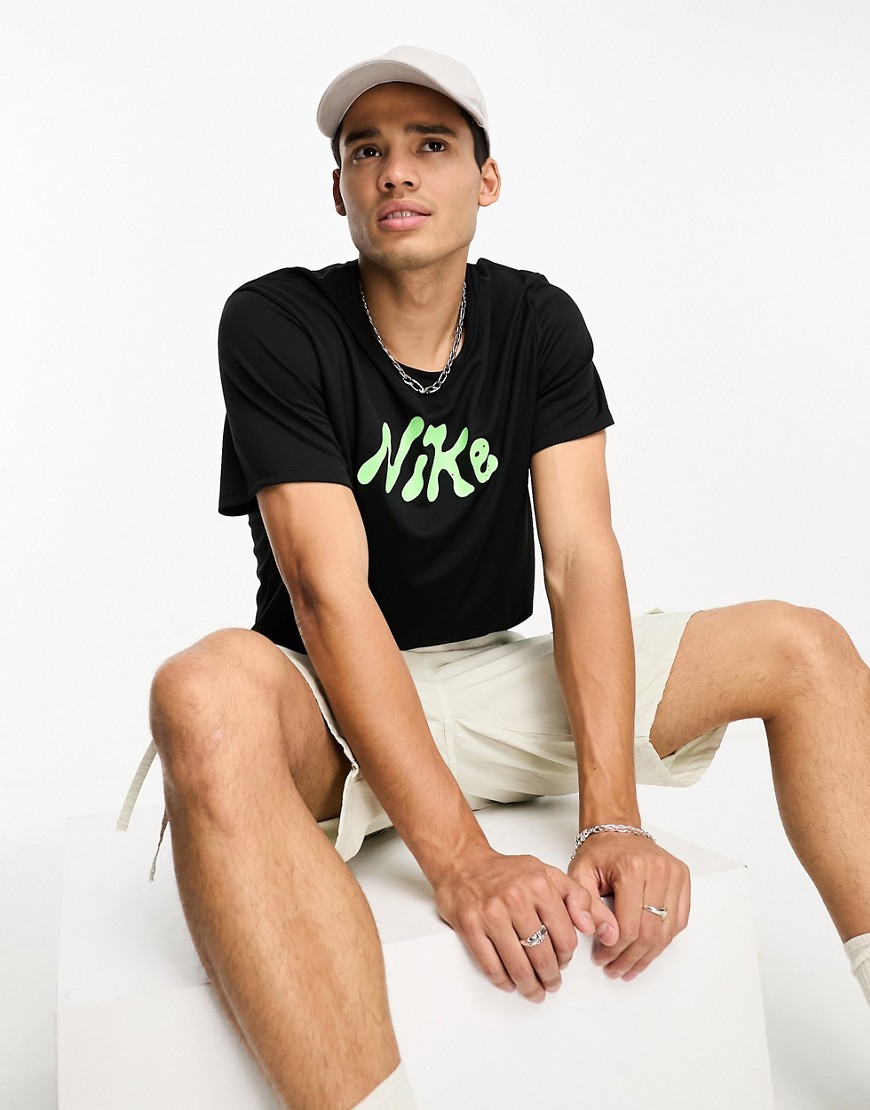 Nike Running Miler UV Dri-Fit t-shirt in black
