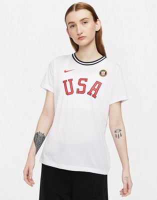 Nike Team USA t-shirt in white - Click1Get2 Promotions