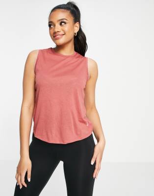 Nike Training crochet tank in pink - Click1Get2 Black Friday
