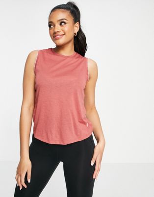 Nike Training crochet tank in pink - Click1Get2 Coupon