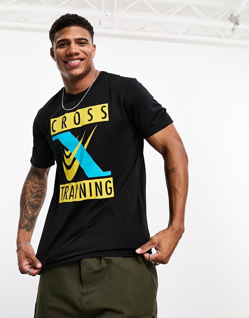 Nike Training Cross Training Dri-Fit graphic t-shirt in black