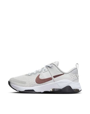 Zoom Bella 6 trainers in photon grey and mauve