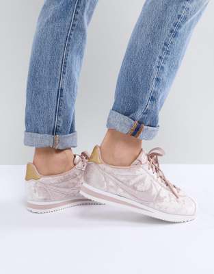 crushed velvet nike cortez