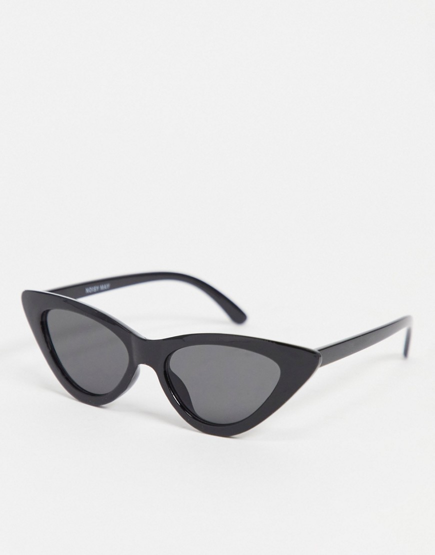 Noisy May cat eye sunglasses in black
