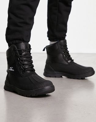 malcom tall snow boots in black