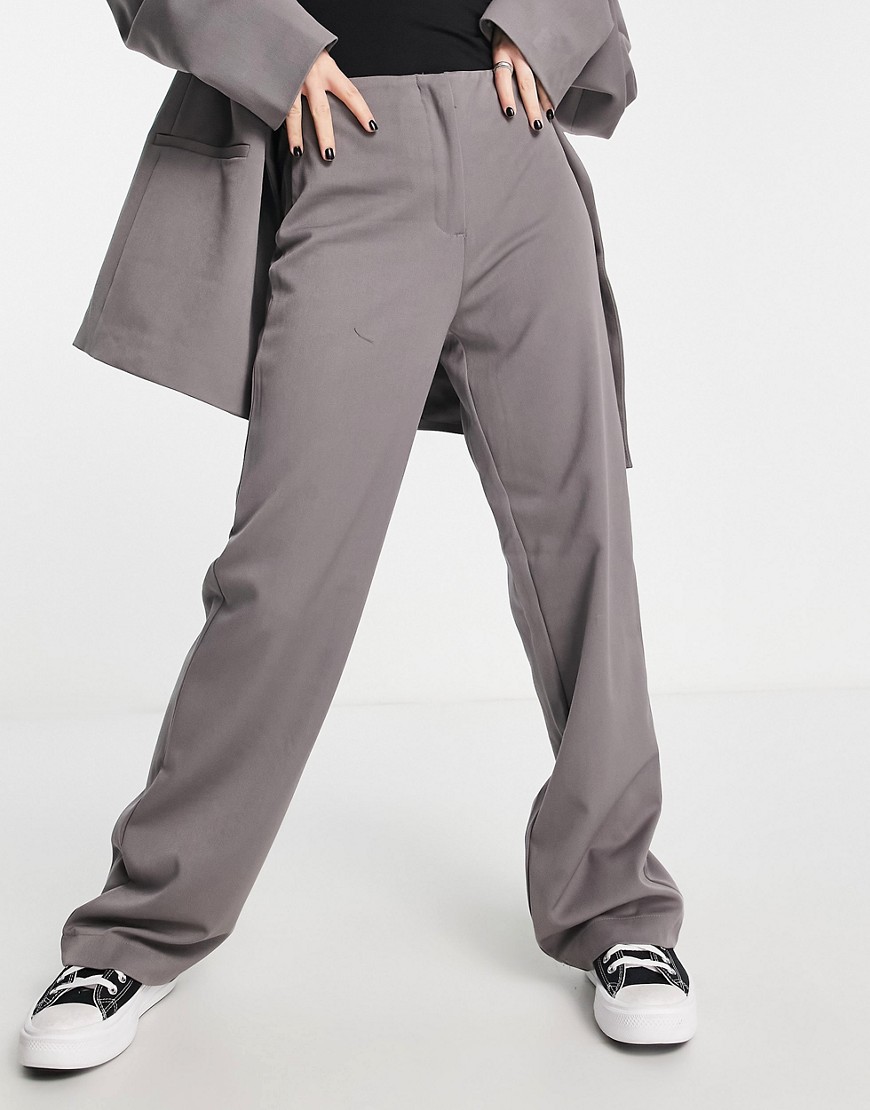 Only palazzo trouser co-ord in grey