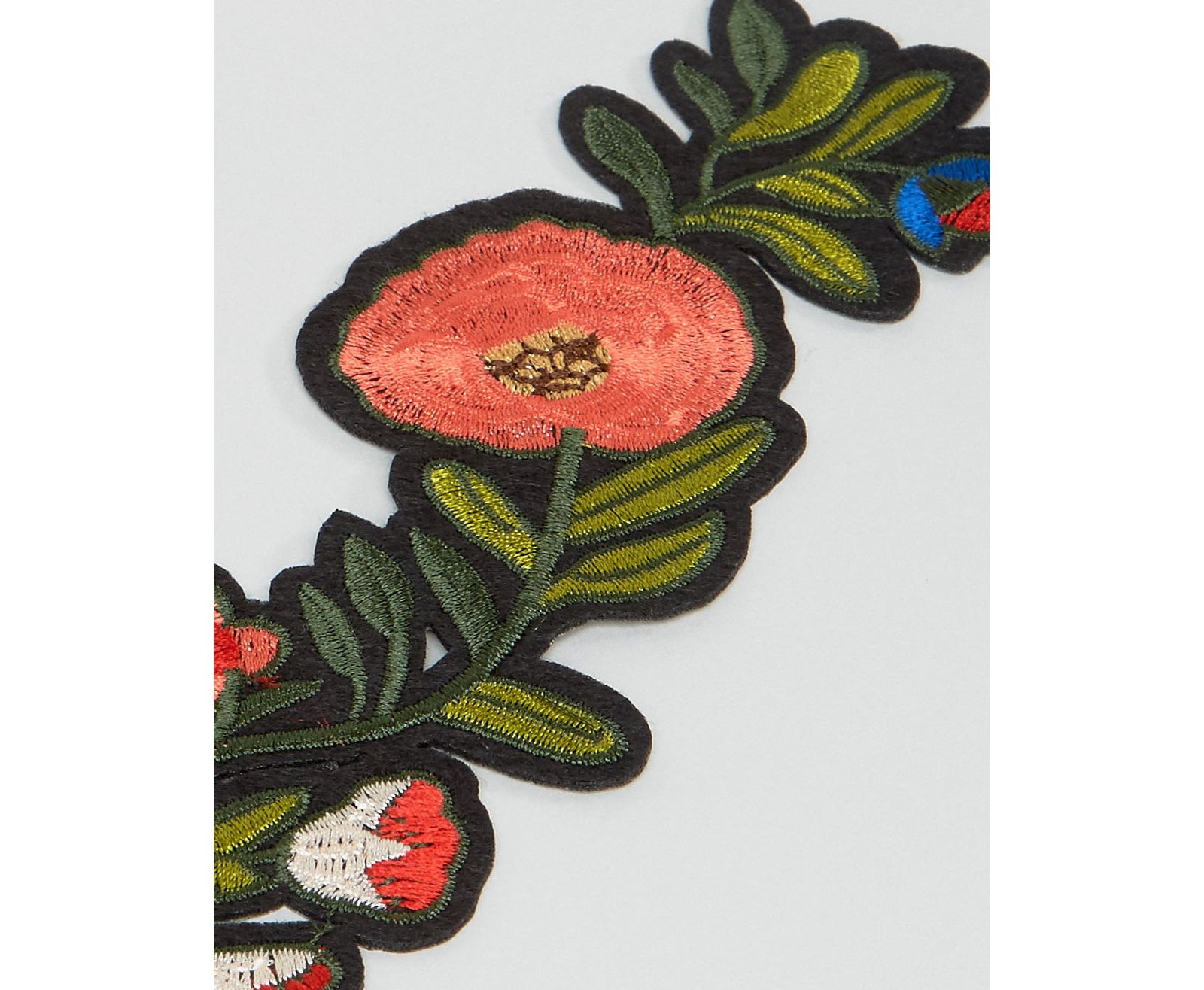 Orelia Double Trailing Flower Embroidery Patch