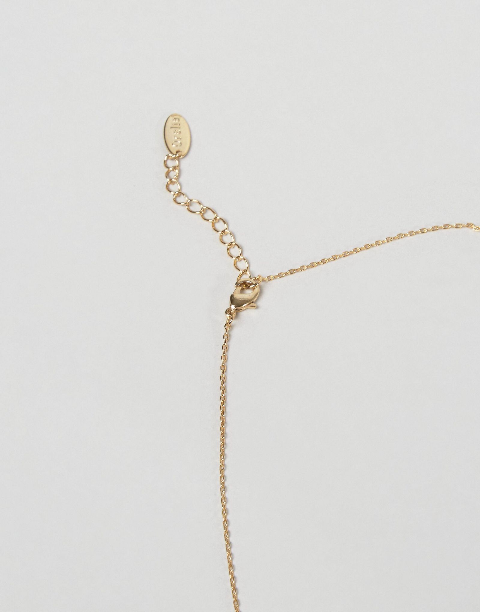 Orelia Gold Plated Gratitude Ring Necklace