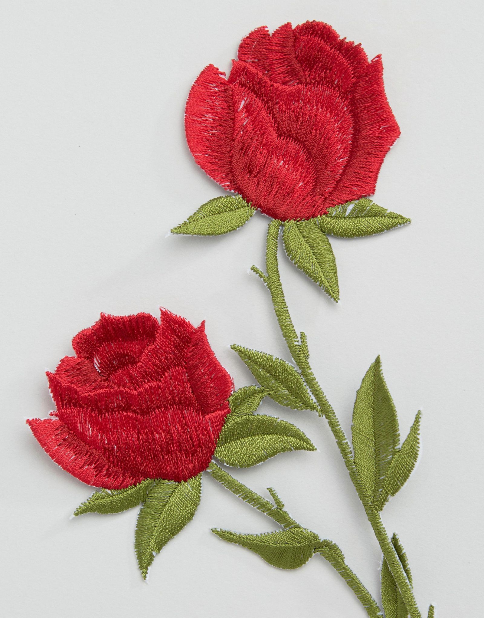 Orelia Large Rose Embroidered Badge