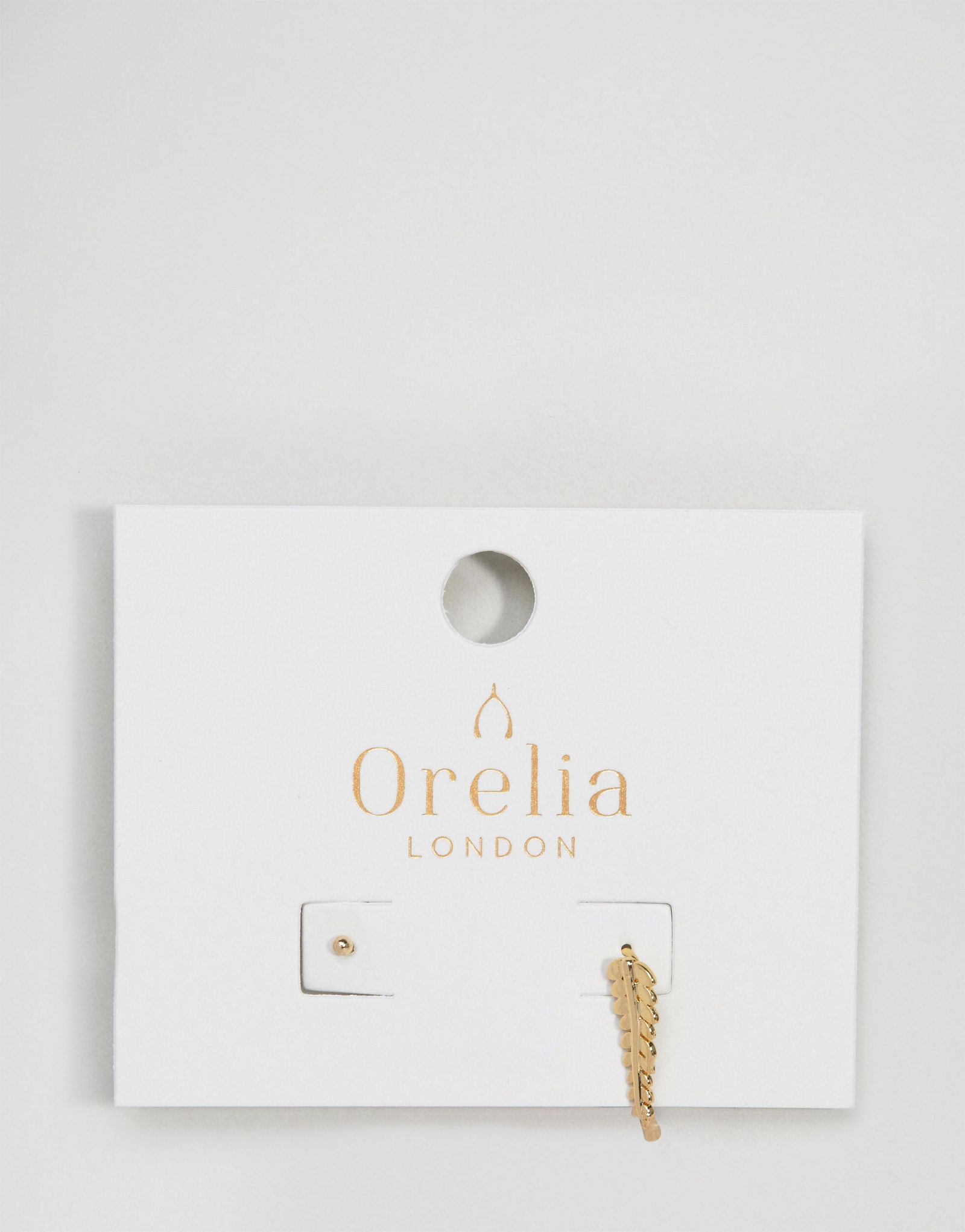 Orelia Leaf & Stud Earring Set