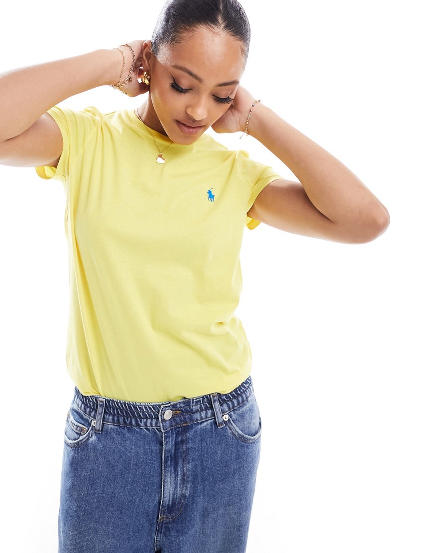 Polo Ralph Lauren t-shirt with logo in yellow
