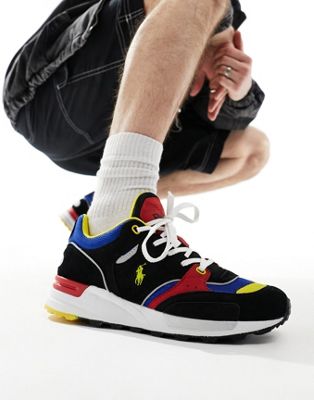 Trackster 200 trainer in blue red black mix with logo