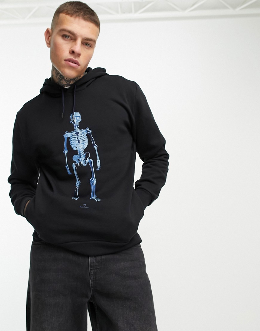 PS Paul Smith hoodie with skeleton graphics in black