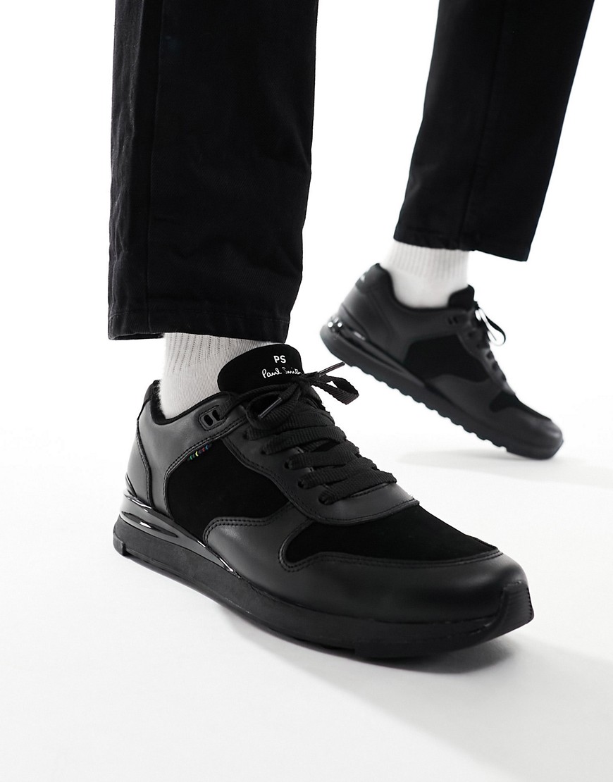 PS Paul Smith Ware leather runner trainers in triple black