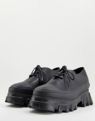 Man ransom chunky lace up shoes in black