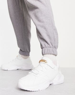 nobel chain trainers in white