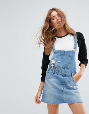 overall dress hollister