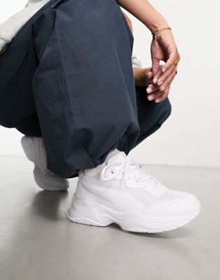 Cilia chunky trainers in triple white