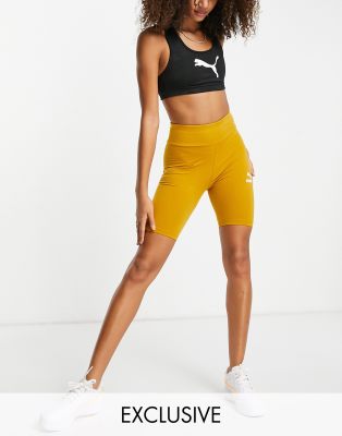 Puma essentials legging shorts in ochre - Click1Get2 Offers