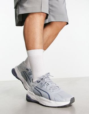 Extent Nitro Eng. Mesh trainers in grey and white