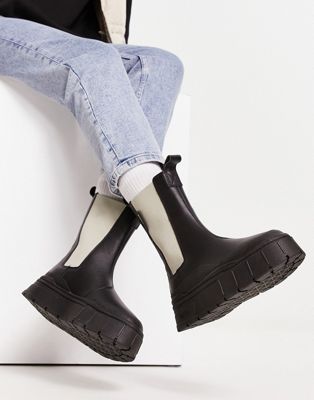 Mayze Stack chelsea boots in black