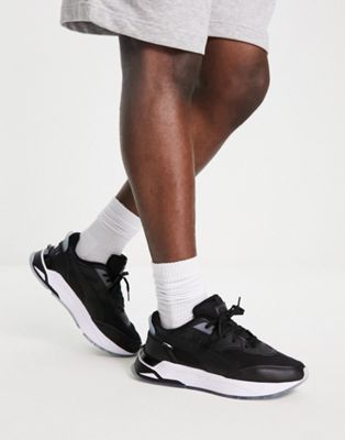 Mirage Sport trainers in black and silver