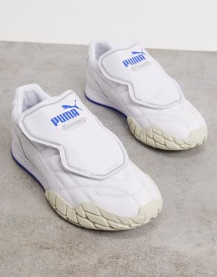 Queen Kyron trainers in white and blue