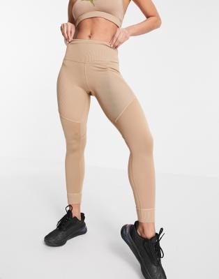 Puma Studio Ribbed High waisted leggings in beige - Click1Get2 Coupon&amp