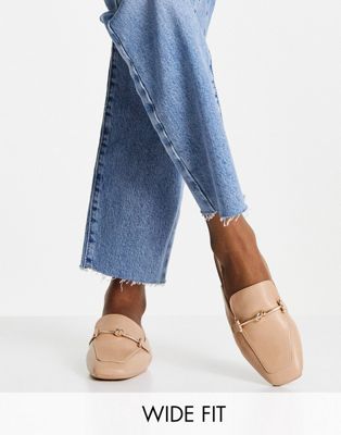 Logan backless loafers in beige
