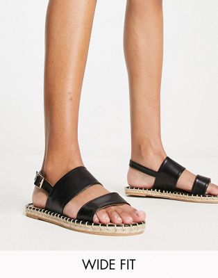 Margot espadrille sandals in black
