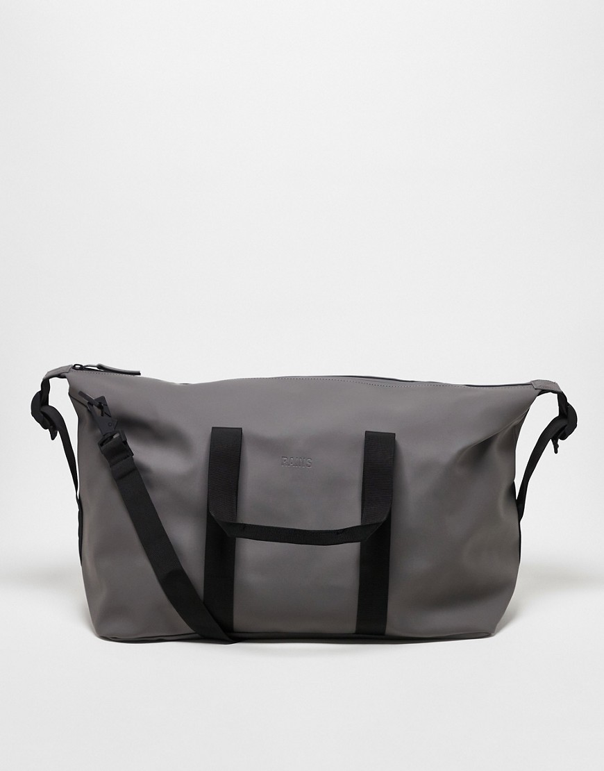 Rains Hilo Weekend unisex waterproof holdall bag in grey