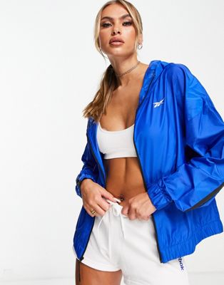 Reebok training woven jacket in humble blue - Click1Get2 Mega Discount