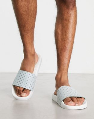 Reiss ashley pool sliders in sage print - Click1Get2 Promotions