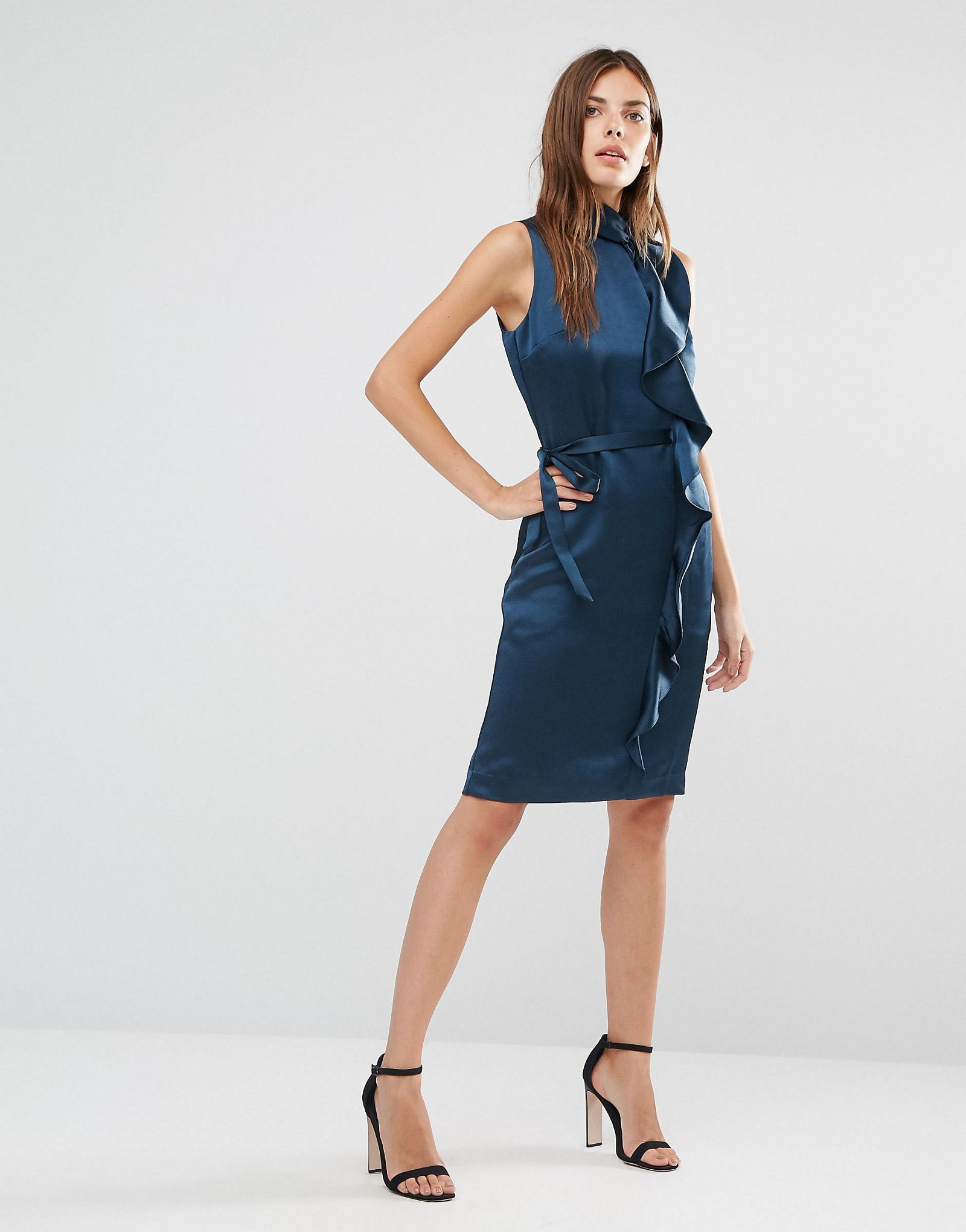 Reiss Dress with Waterfall Frill