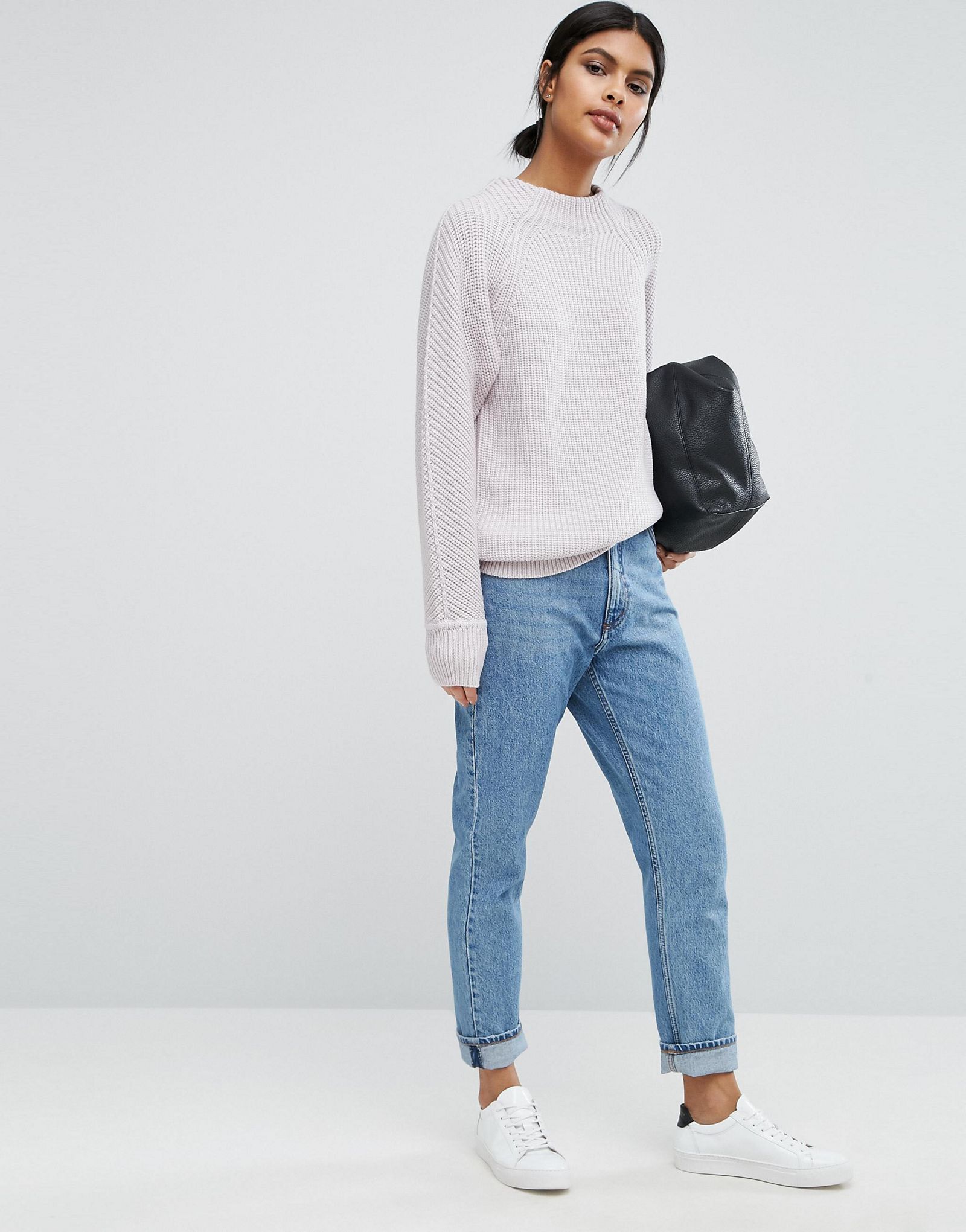 Reiss Jumper in Ribbed Roll Neck