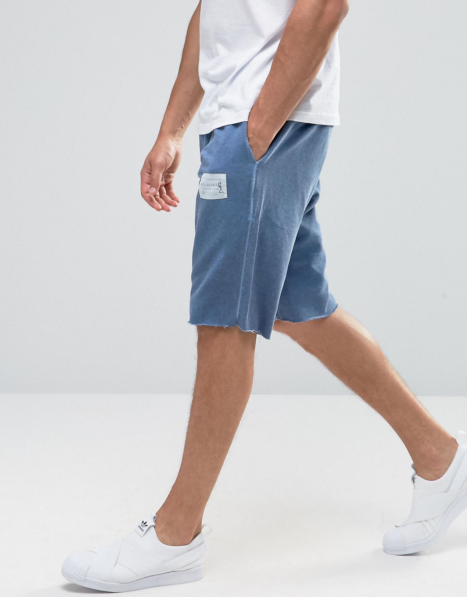 Religion Broadgate Shorts in Micro Blue