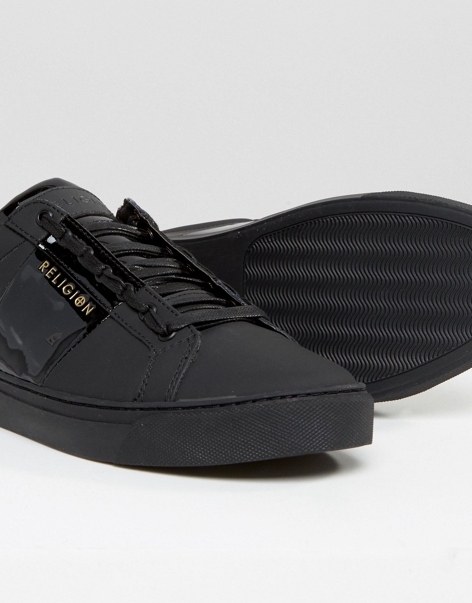 Religion Flander Leather Trainers