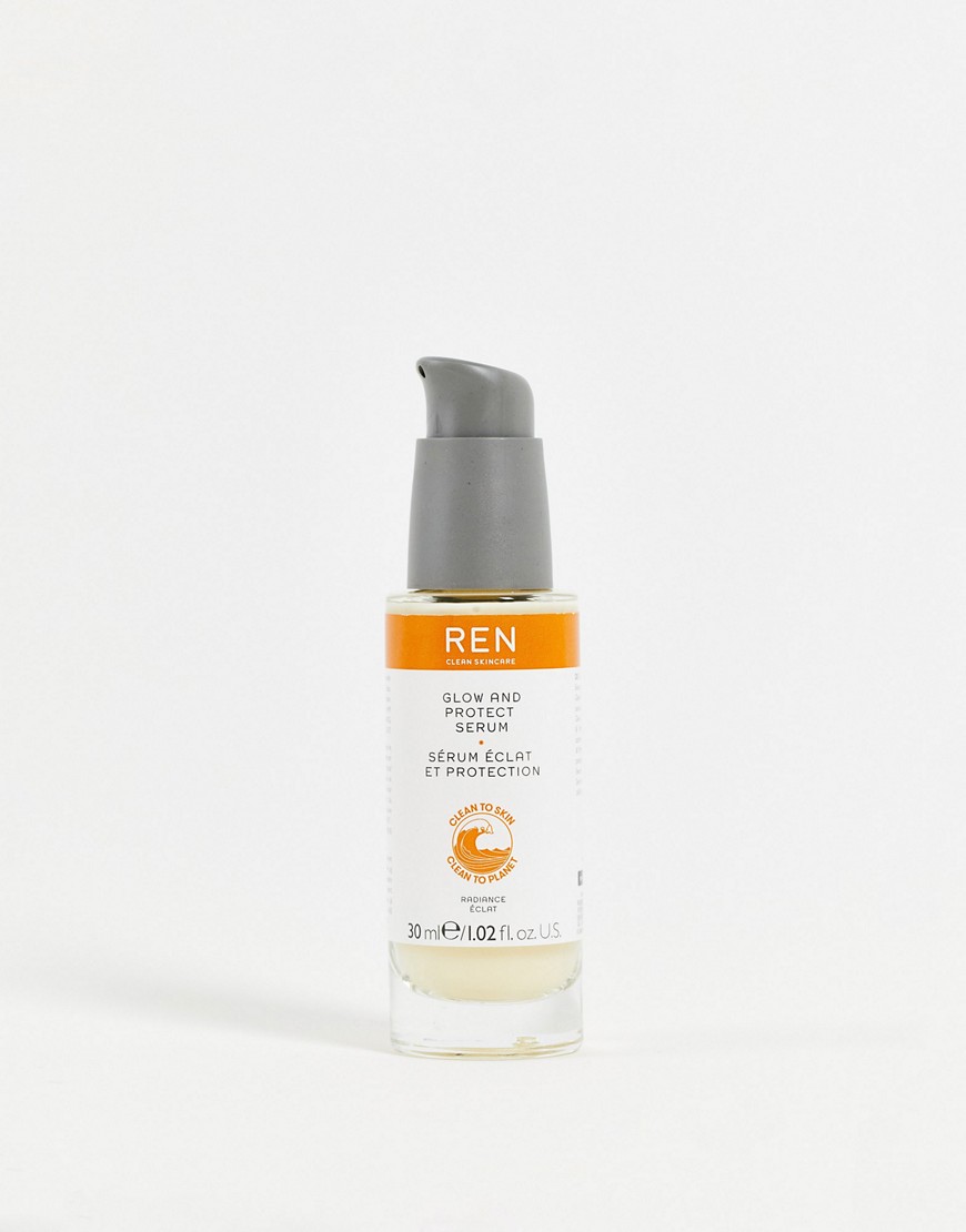 REN Clean Skincare Glow & Protect Serum 30ml-No colour