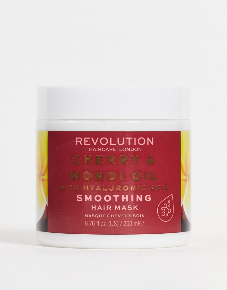 Revolution Haircare Smoothing Cherry + Manoi Oil with Hyaluronic Acid Hair Mask-No colour