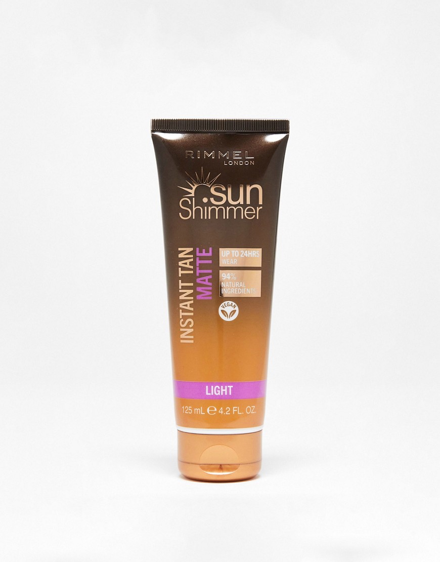Rimmel London Sunshimmer Instant Tan Face & Body - Light Matte 125ml-Brown