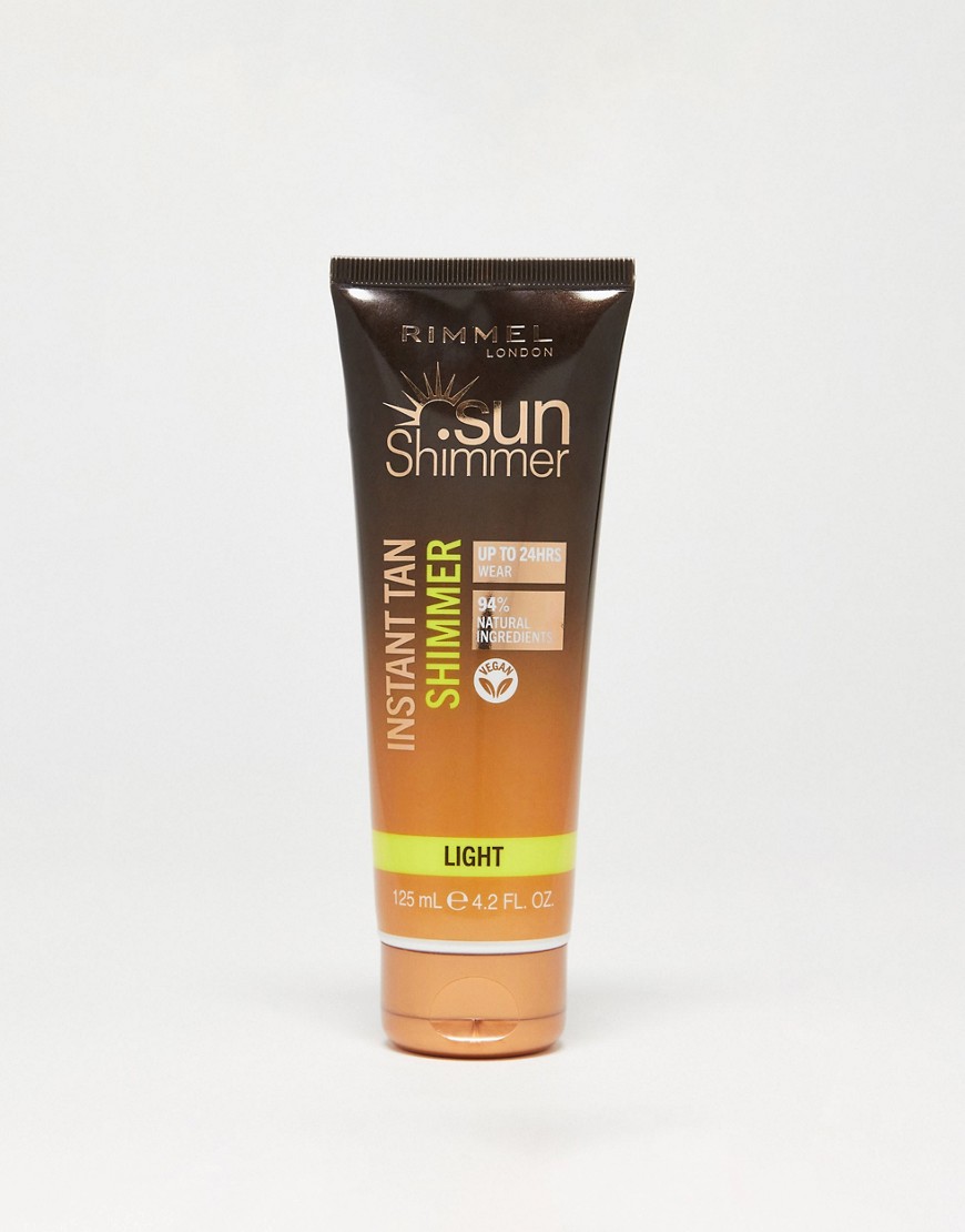 Rimmel London Sunshimmer Instant Tan Face & Body - Light Shimmer 125ml-Brown